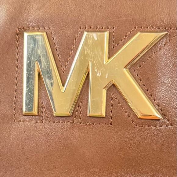 Michael Kors Hayley Riding Boots 7 M Black/Brown Leather Zip Up - Picture 14 of 16